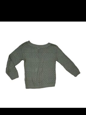 Candie's Taupe Open-Knit Scoopneck Sweater